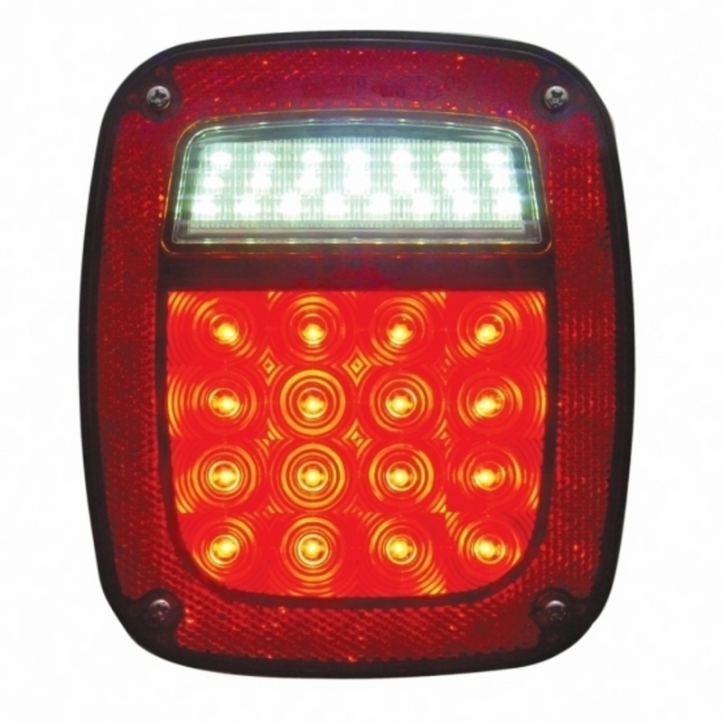 LED Universal Combination Tail Light With License Light