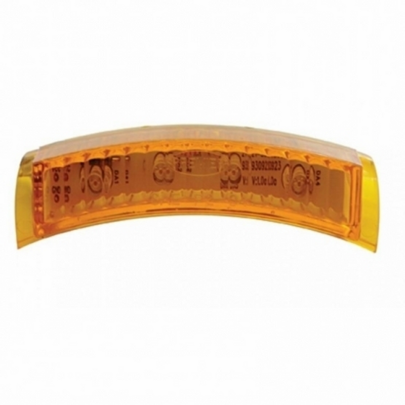 Luz de señal de giro de faro delantero de 4 LED - LED ámbar/lente ámbar (a granel)
