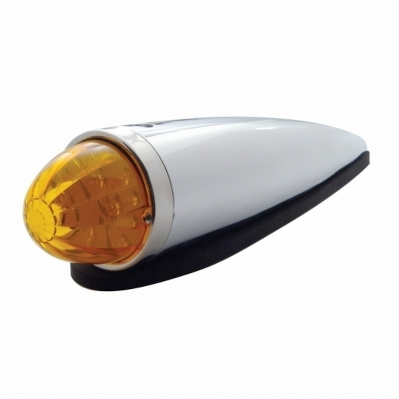 UP-38511 17 LED Watermelon Cab Light Kit With Die Cast Housing - Amber LED/Amber Lens