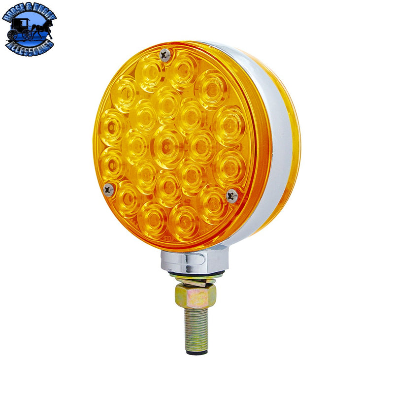 UP-38713 42 LED Double Face Turn Signal Light - Amber LED/Amber Lens
