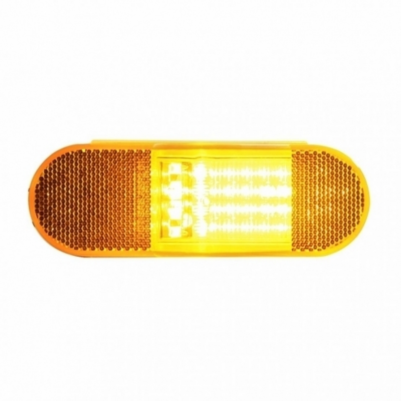 28 LED Mid-Trailer Turn Signal Light - Amber LED/Amber Lens (Bulk)