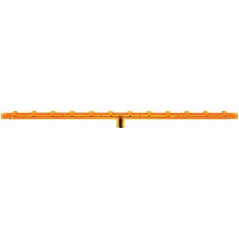 Barra de luces intermitentes ultradelgadas de 12 LED de 12" solamente - LED ámbar/lente ámbar (a granel)