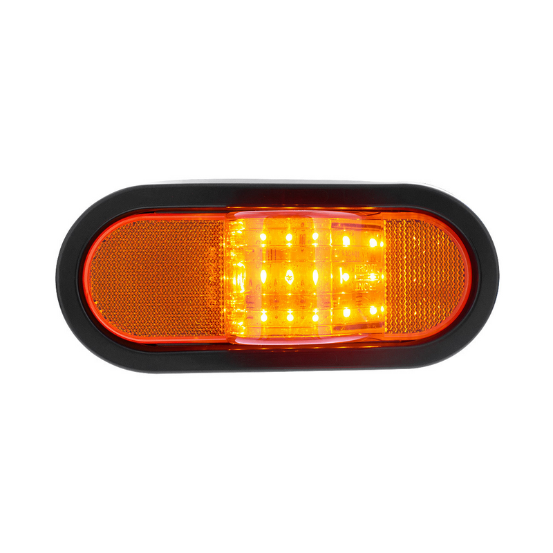 UP-38920BAK 18 LED Mid-Trailer Turn Signal Light Kit - Amber LED/Amber Lens