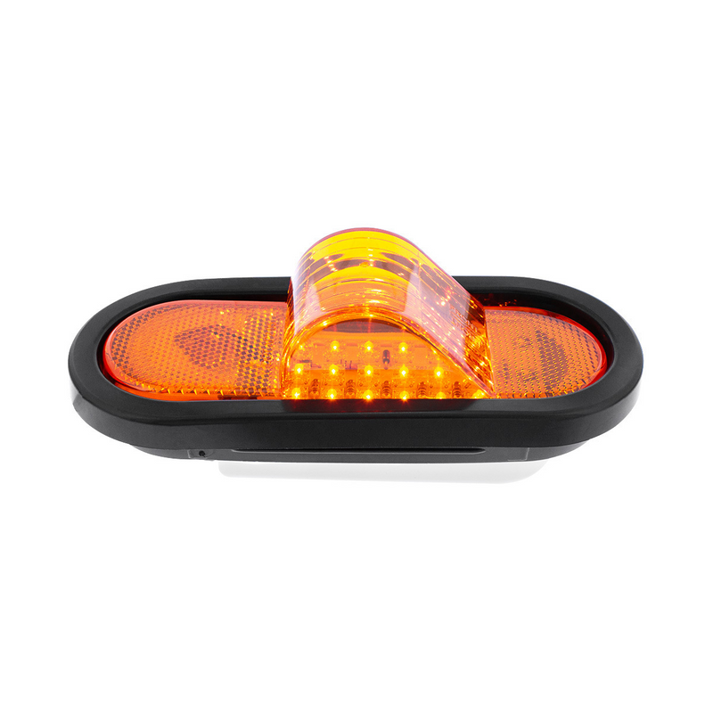 UP-38920BAK 18 LED Mid-Trailer Turn Signal Light Kit - Amber LED/Amber Lens