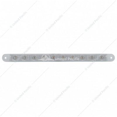 UP-38944 10 LED 9" Turn Signal Light Bar - Amber LED/Clear Lens Gray