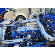 AIK-389g-C15 Peterbilt 389 glider c15 cat chrome Air Intake Kit PETERBILT Gray