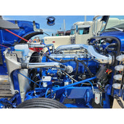 AIK-389g-C15 Peterbilt 389 glider c15 cat chrome Air Intake Kit PETERBILT Dark Slate Blue