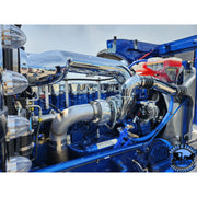 AIK-389g-C15 Peterbilt 389 glider c15 cat chrome Air Intake Kit PETERBILT Dark Slate Gray