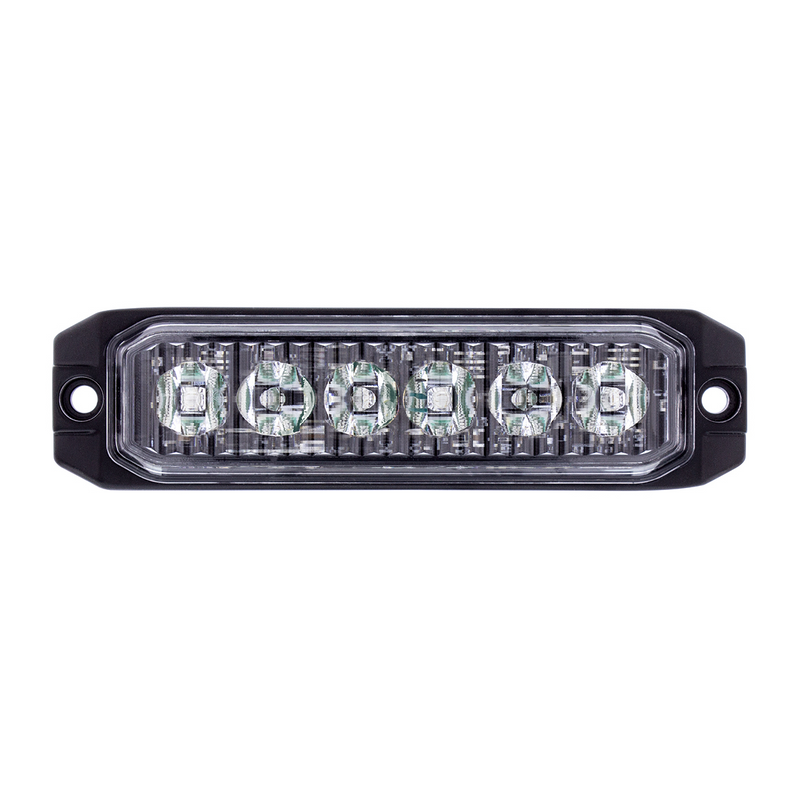 Luz de advertencia delgada de 6 LED de alta potencia "Competition Series" - Azul