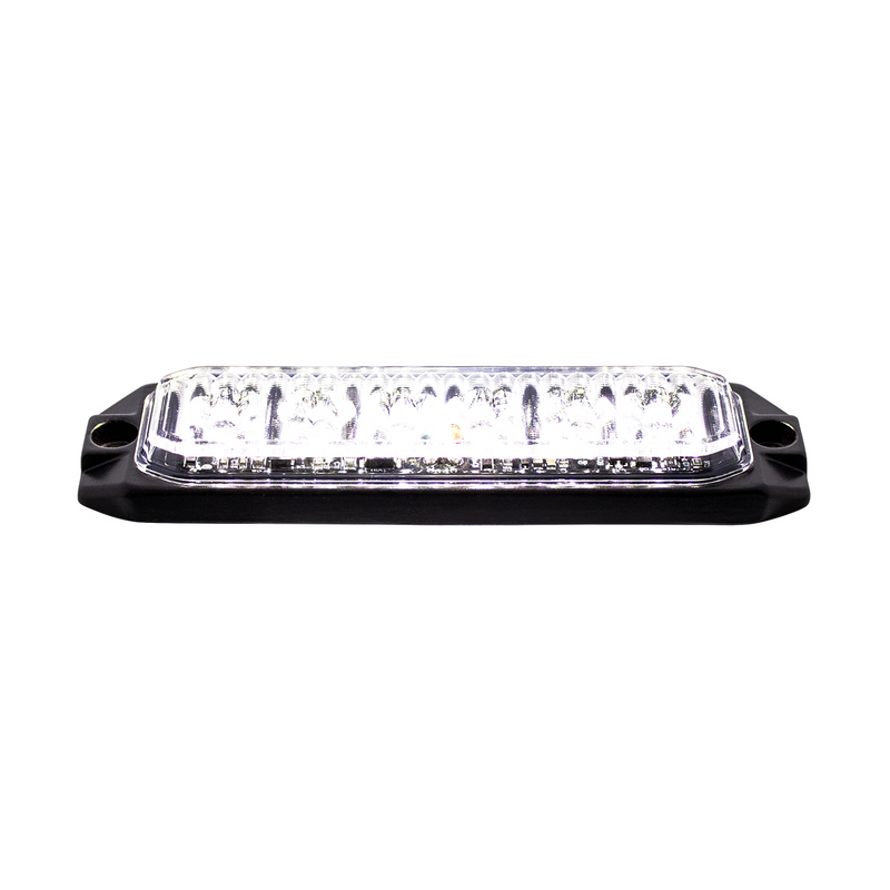 Luz de advertencia delgada de 6 LED de alta potencia "Competition Series" - Blanca