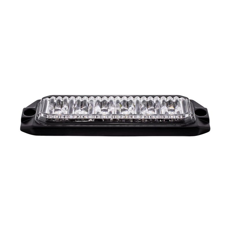 Luz de advertencia delgada de 6 LED de alta potencia "Competition Series" - Blanca
