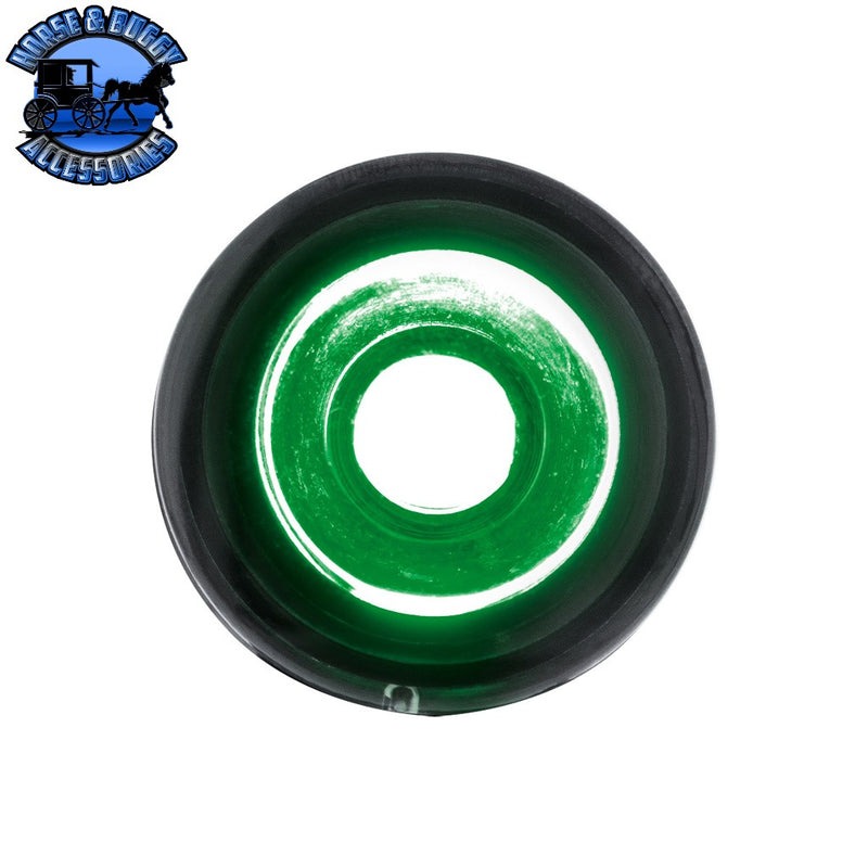 3 High Power LED 1" Light (Clearance/Marker)-Green LED/Clear Lens MARKER & CLEARANCE Dark Slate Gray