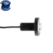 3 High Power LED 1" Light (Clearance/Marker)-Green LED/Clear Lens MARKER & CLEARANCE Light Gray