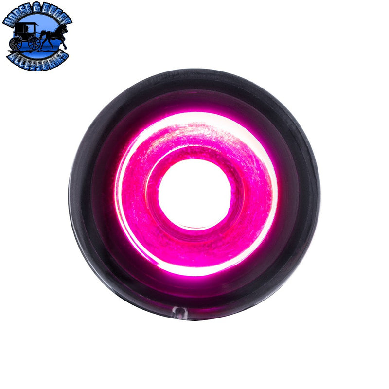 3High Power LED 1" Light (Clearance/Marker)-Purple LED/Clear Lens MARKER & CLEARANCE Hot Pink