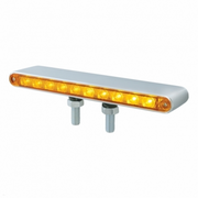 UP-39201 20 LED 9" Double Face Light Bar - Amber & Red LED/Amber & Red Lens