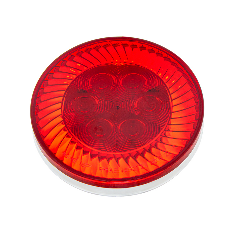 UP-39214 16 LED 4" Round Turbine Light (Stop, Turn & Tail) - Red LED/Red Lens