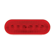 20 LED 6" Oval Turbine Light (Stop, Turn & Tail) - Red LED/Red Lens