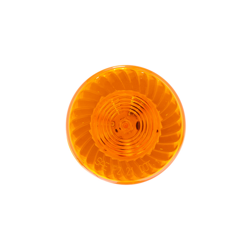 7 LED 2" Round Turbine Light (Clearance/Marker) - Amber LED/Amber Lens