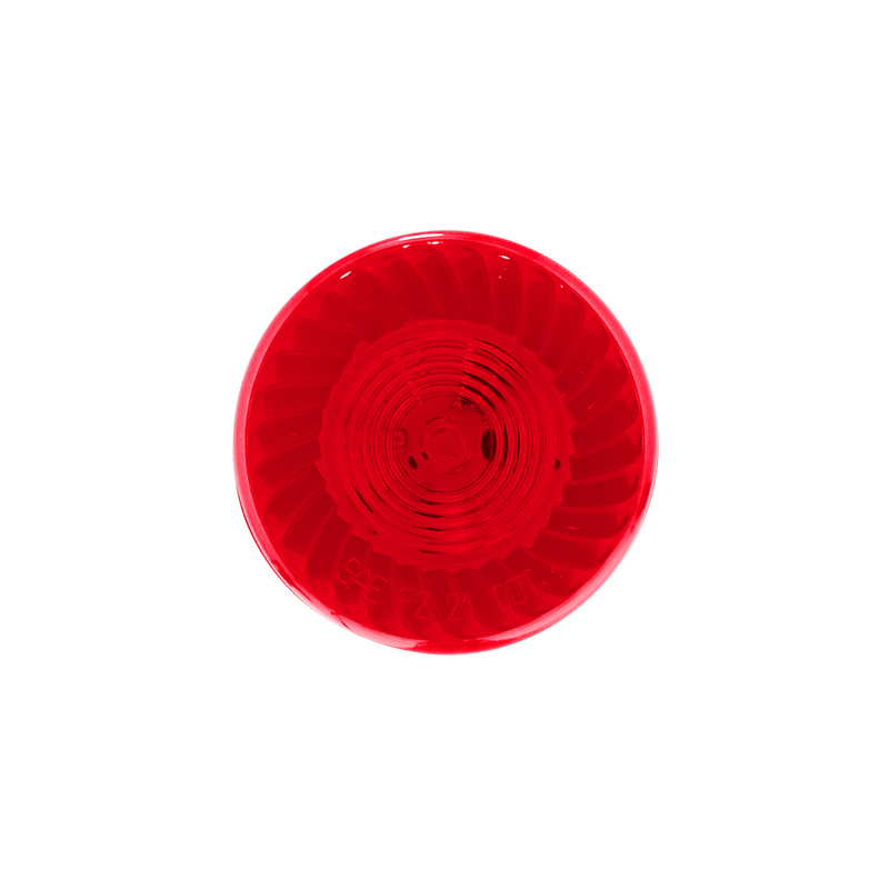 7 LED 2" Round Turbine Light (Clearance/Marker) - Red LED/Red Lens