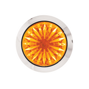 2 LED Dual Function 1-1/8" Watermelon Light (Clearance/Marker) - Amber LED/Amber Lens