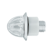 2 LED Dual Function 1-1/8" Watermelon Light (Clearance/Marker) - Amber LED/Clear Lens