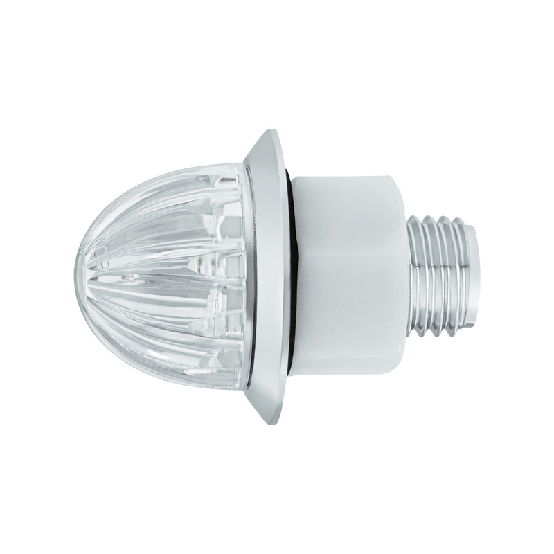 2 LED Dual Function 1-1/8" Watermelon Light (Clearance/Marker) - Amber LED/Clear Lens