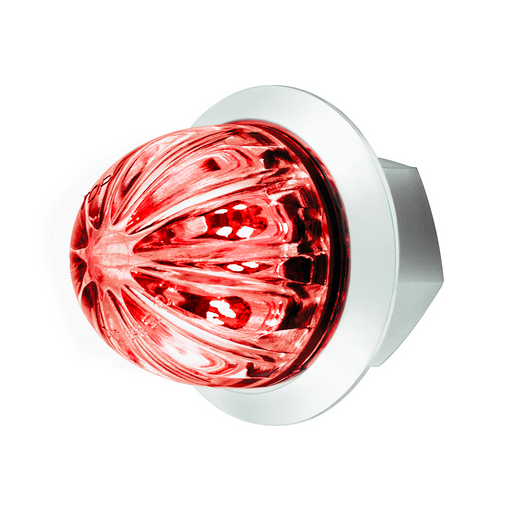 2 LED Dual Function 1-1/8" Watermelon Light (Clearance/Marker) - Red LED/Clear Lens