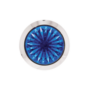Double Fury 4 LED 1-1/8" Watermelon Clearance/Marker Light- Amber & Blue LED/ Clear Lens