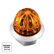 Double Fury 4 LED 1-1/8" Watermelon Clearance/Marker Light- Amber & Green LED/ Clear Lens