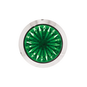Double Fury 4 LED 1-1/8" Watermelon Clearance/Marker Light- Amber & Green LED/ Clear Lens