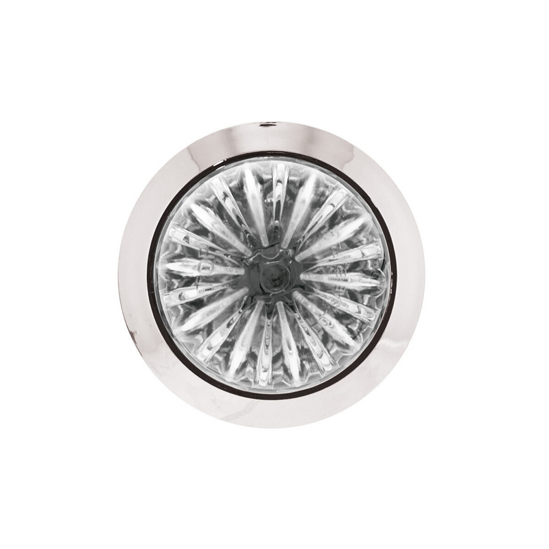 Double Fury 4 LED 1-1/8" Watermelon Clearance/Marker Light- Amber & Green LED/ Clear Lens