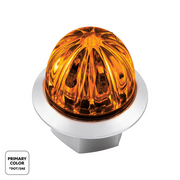 Double Fury 4 LED 1-1/8" Watermelon Clearance/Marker Light- Amber & Red LED/ Clear Lens