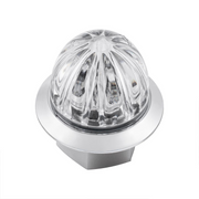 Double Fury 4 LED 1-1/8" Watermelon Clearance/Marker Light- Amber & Red LED/ Clear Lens