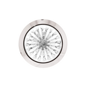 Double Fury 4 LED 1-1/8" Watermelon Clearance/Marker Light- Amber & White LED/ Clear Lens