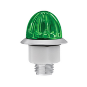 Double Fury 4 LED 1-1/8" Watermelon Clearance/Marker Light- Red & Green LED/ Clear Lens