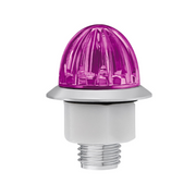 Double Fury 4 LED 1-1/8" Watermelon Clearance/Marker Light- Red & Purple LED/ Clear Lens