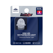 Double Fury 4 LED 1-1/8" Watermelon Clearance/Marker Light- Red & Purple LED/ Clear Lens