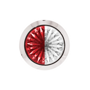 Double Fury 4 LED 1-1/8" Watermelon Clearance/Marker Light- Red & White LED/ Clear Lens