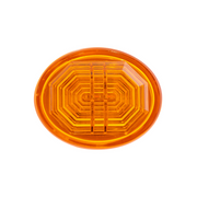3 LED Oval Clearance/Marker Light-Amber LED/Amber Lens