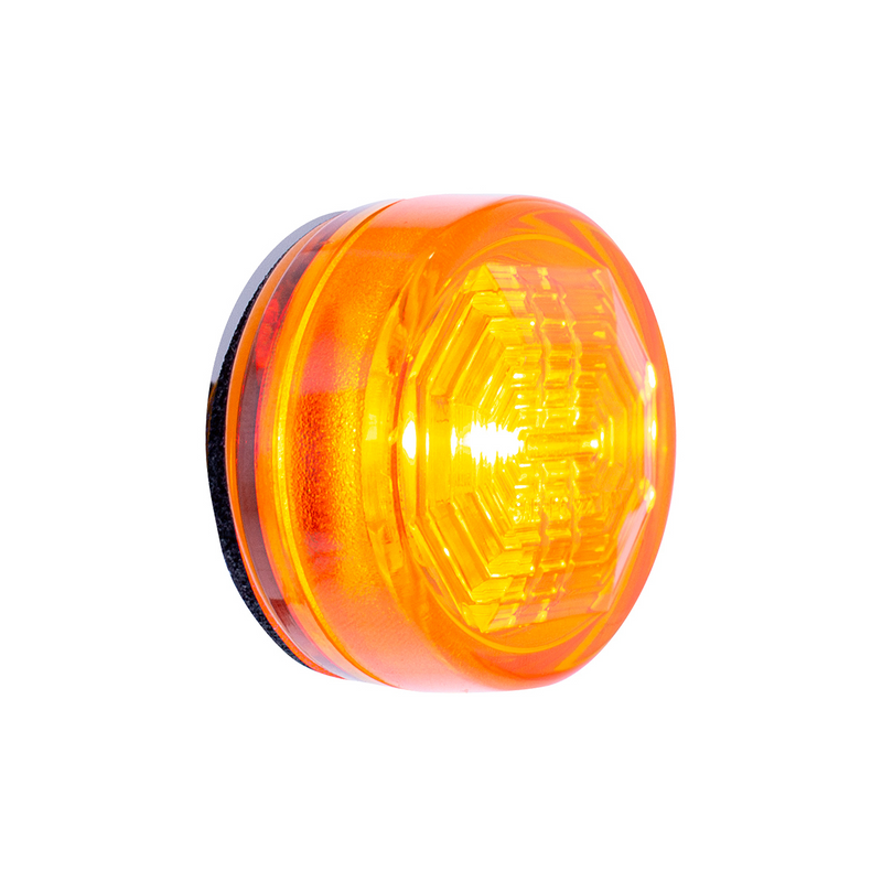 3 LED Oval Clearance/Marker Light-Amber LED/Amber Lens