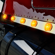 3 LED Oval Clearance/Marker Light-Amber LED/Amber Lens
