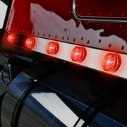 3 LED Oval Clearance/Marker Light-Red LED/Red Lens
