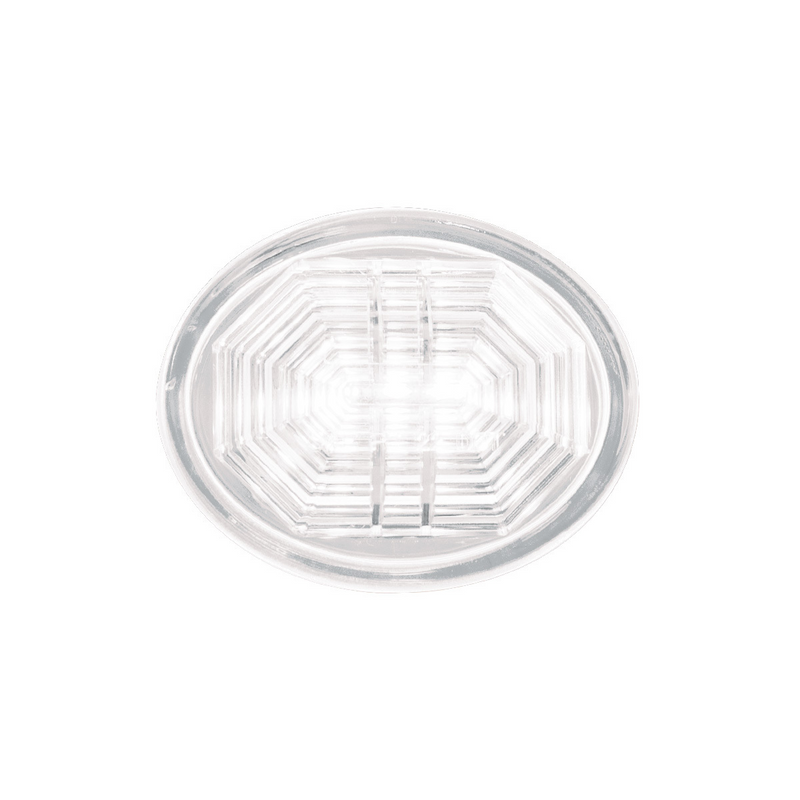 3 LED Oval Auxiliary Light-White LED/Clear Lens