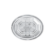 3 LED Oval Auxiliary Light-White LED/Clear Lens