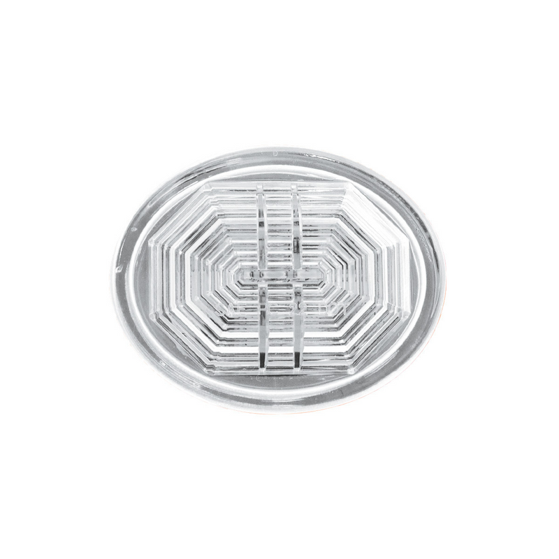 3 LED Oval Auxiliary Light-White LED/Clear Lens