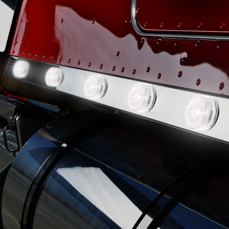 3 LED Oval Auxiliary Light-White LED/Clear Lens