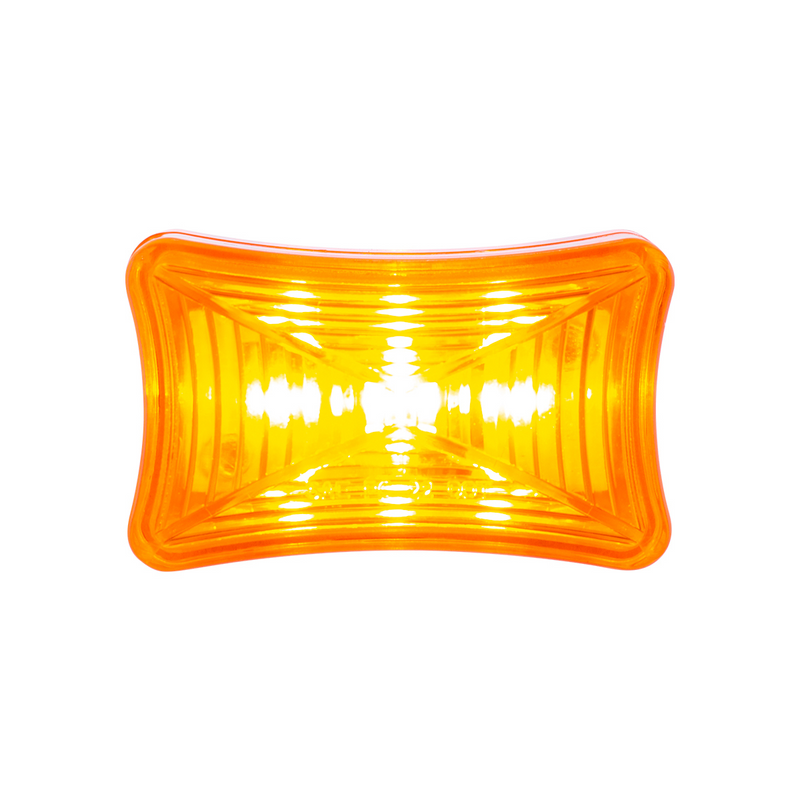 3 LED Rectangular Clearance/Marker Light-Amber LED/Amber Lens