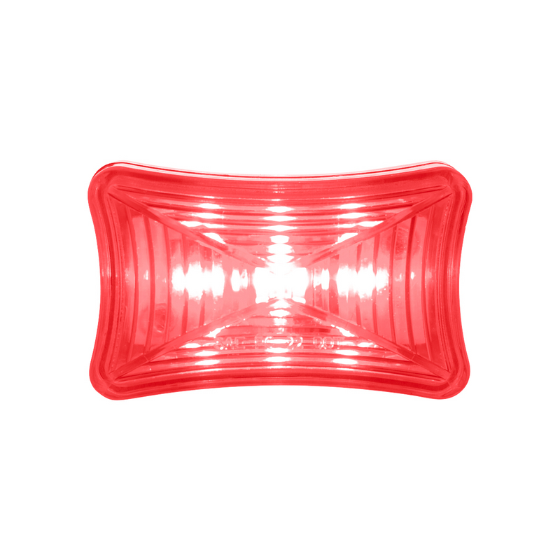 3 LED Rectangular Clearance/Marker Light-Red LED/Red Lens
