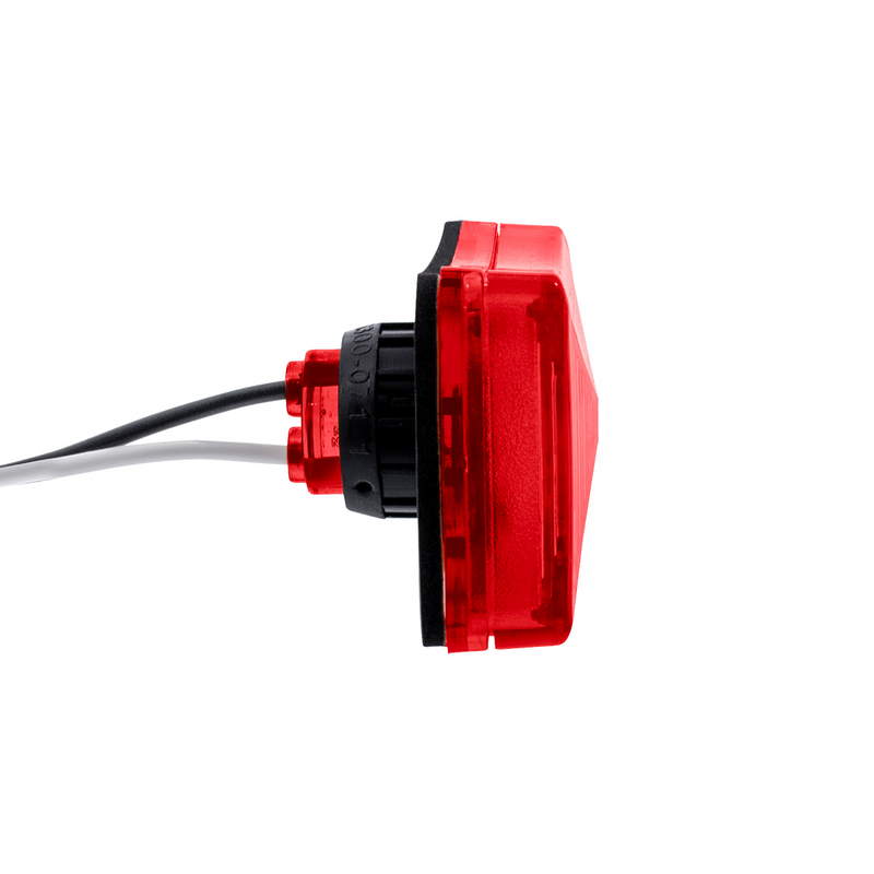 3 LED Rectangular Clearance/Marker Light-Red LED/Red Lens