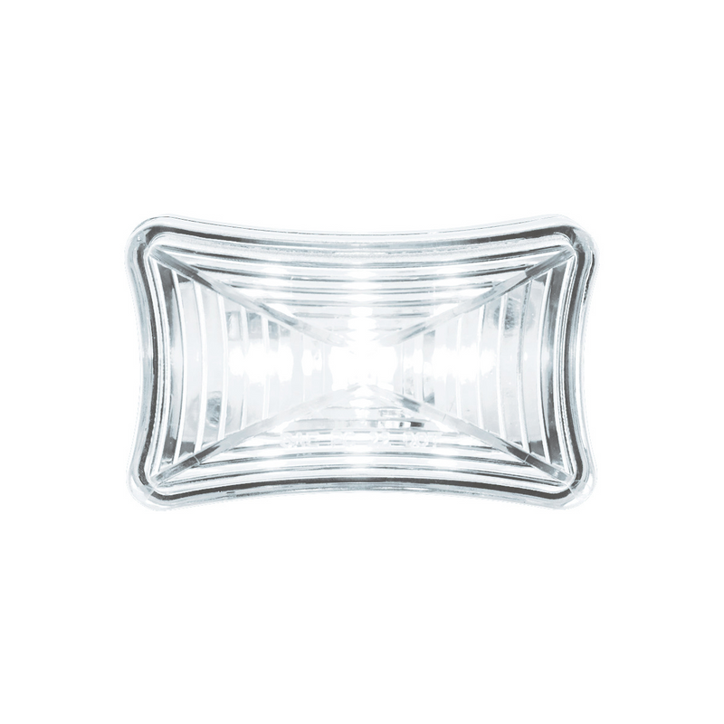 3 LED Rectangular Auxiliary Light-White LED/Clear Lens
